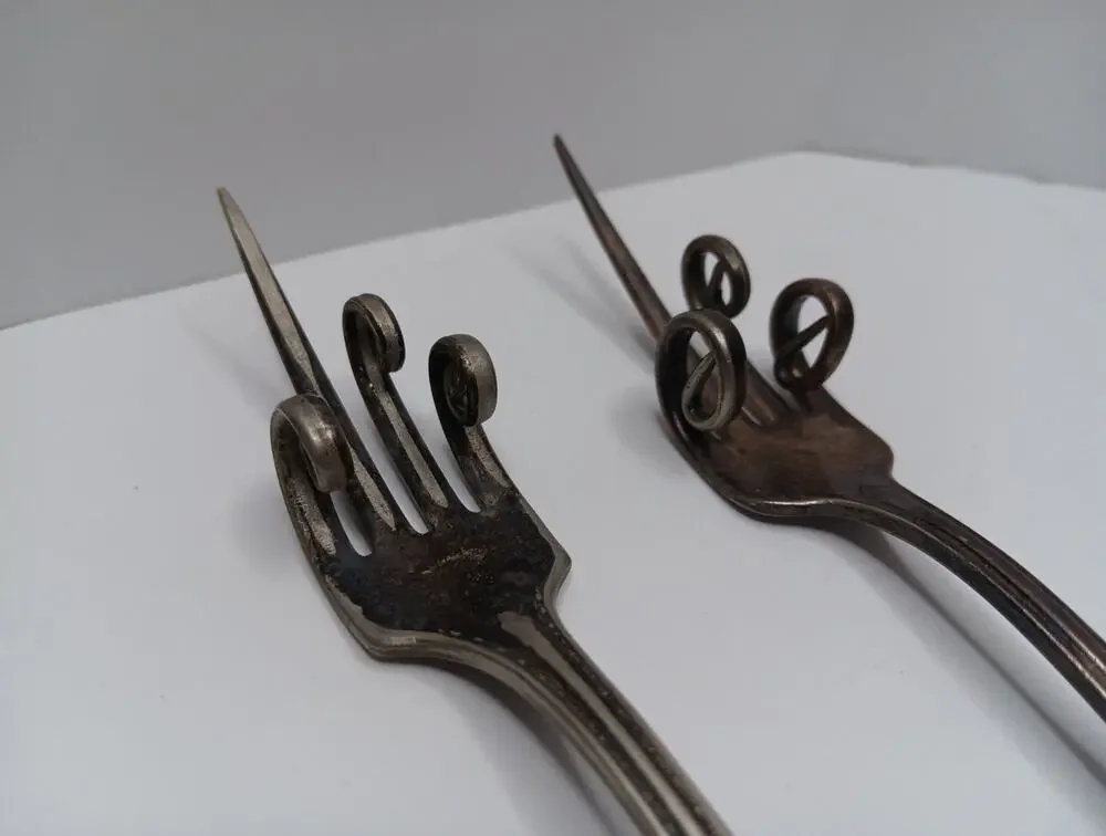 Oneida Community Silver Plate Gag Gift Forks